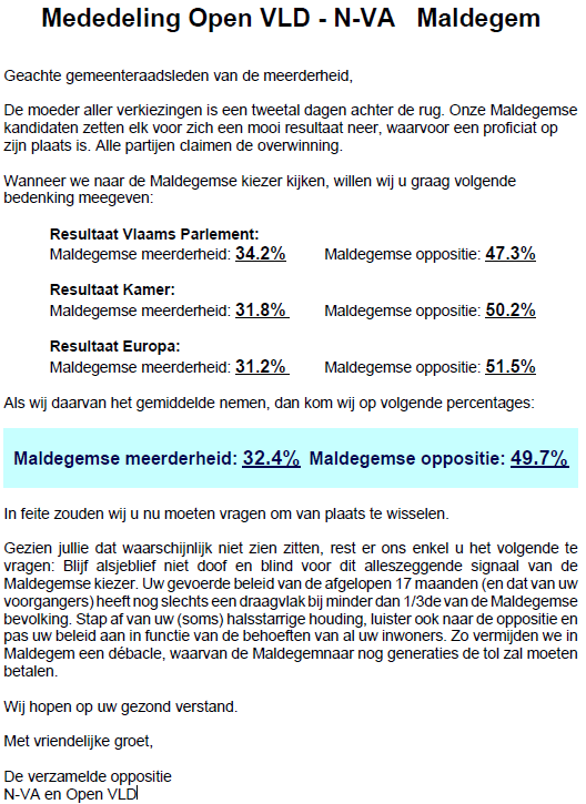 persbericht